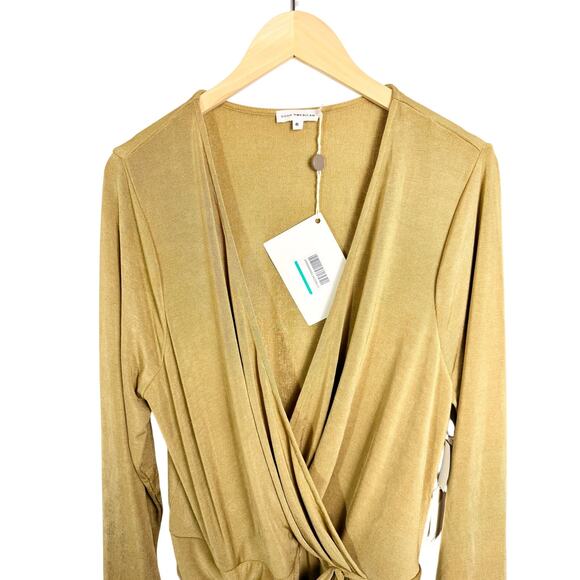 NWT Good American Wrap Effect Stretch Top - Size 6 (US 14) - Picture 8 of 11